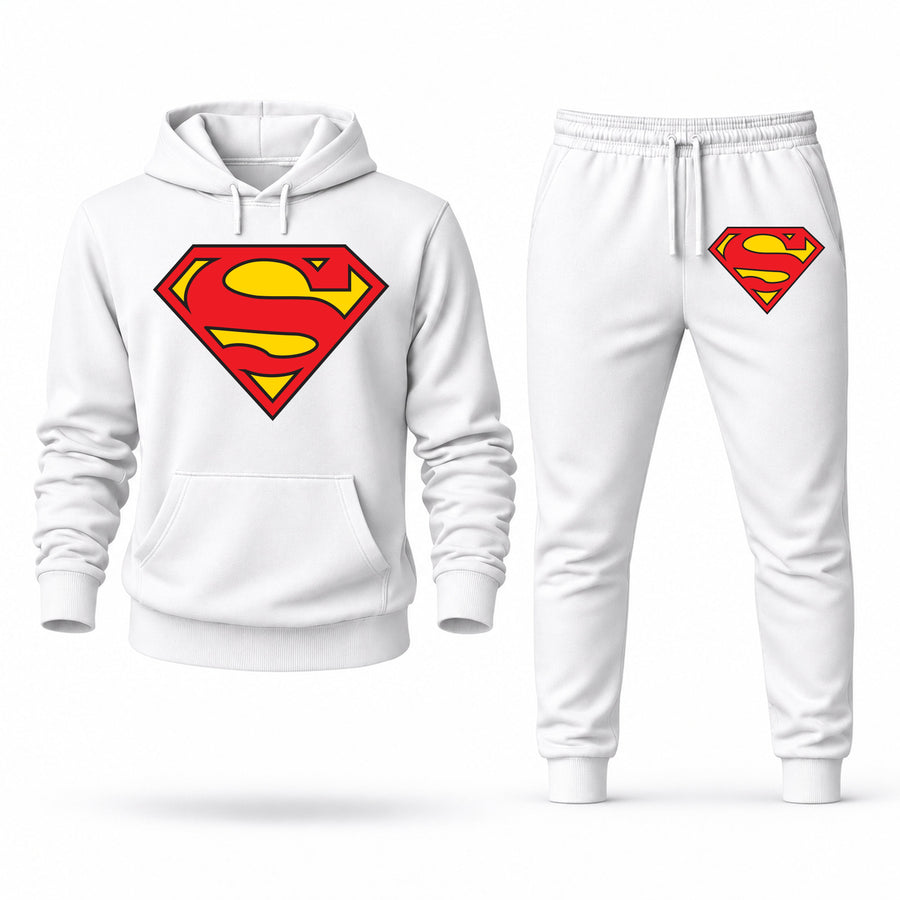 Men's Superman Hoodie Joggers Set