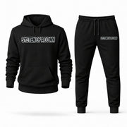 Men's System Of A Down Hoodie Joggers Set - Black digital placement mockup