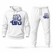 Men's Tennessee State Hoodie Joggers Set - White digital placement mockup