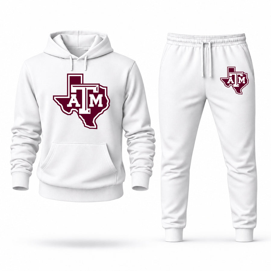 Men's Texas A&M Hoodie Joggers Set
