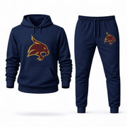 Men's Texas State Hoodie Joggers Set - Navy digital placement mockup