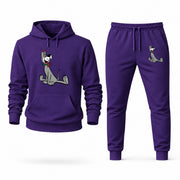 Men's The Jetsons Hoodie Joggers Set - Purple digital placement mockup