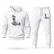 Men's The Jetsons Hoodie Joggers Set - White digital placement mockup