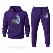 Men's The Legend of Korra Hoodie Joggers Set - Purple digital placement mockup
