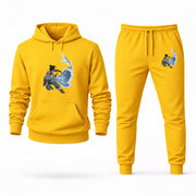 Men's The Legend of Korra Hoodie Joggers Set - Yellow digital placement mockup