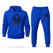 Men's The Lion King Hoodie Joggers Set - Blue digital placement mockup
