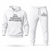 Men's The Nightmare Before Christmas Hoodie Joggers Set - White digital placement mockup
