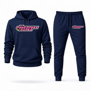 Men's The Powerpuff Girls Hoodie Joggers Set - Navy digital placement mockup