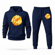 Men's Tigger Hoodie Joggers Set - Navy digital placement mockup