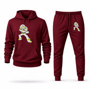 Men's Toy Story Hoodie Joggers Set - Burgundy digital placement mockup