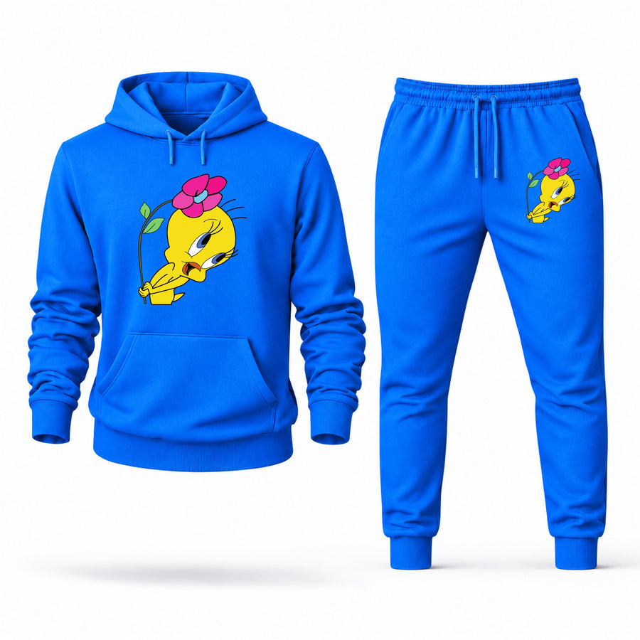 Men's Tweety Hoodie Joggers Set