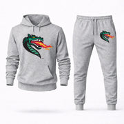 Men's UAB Hoodie Joggers Set - Grey digital placement mockup