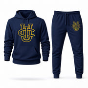 Men's UC Irvine Hoodie Joggers Set - Navy digital placement mockup