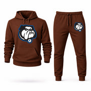 Men's UNC Asheville Hoodie Joggers Set - Brown digital placement mockup