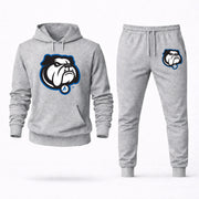 Men's UNC Asheville Hoodie Joggers Set - Grey digital placement mockup
