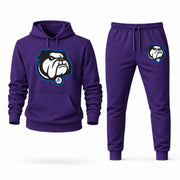 Men's UNC Asheville Hoodie Joggers Set - Purple digital placement mockup