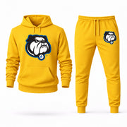 Men's UNC Asheville Hoodie Joggers Set - Yellow digital placement mockup