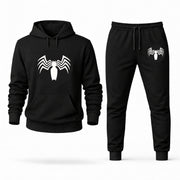 Men's Venom Hoodie Joggers Set - Black digital placement mockup