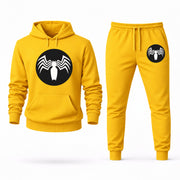 Men's Venom Hoodie Joggers Set - Yellow digital placement mockup