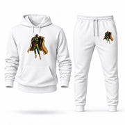 Men's Vision Hoodie Joggers Set - White digital placement mockup