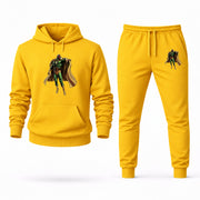 Men's Vision Hoodie Joggers Set - Yellow digital placement mockup