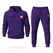 Men's WALL-E Hoodie Joggers Set - Purple digital placement mockup