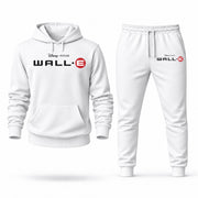 Men's WALL-E Hoodie Joggers Set - White digital placement mockup
