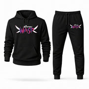 Men's Wasp Hoodie Joggers Set - Black digital placement mockup