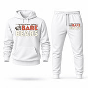 Men's We Bare Bears Hoodie Joggers Set - White digital placement mockup