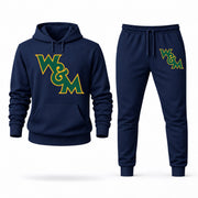 Men's William & Mary Hoodie Joggers Set - Navy digital placement mockup