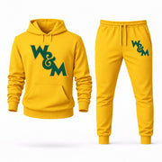 Men's William & Mary Hoodie Joggers Set - Yellow digital placement mockup