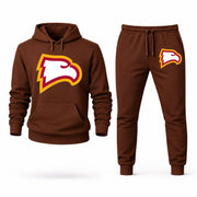 Men's Winthrop Hoodie Joggers Set - Brown digital placement mockup