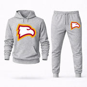 Men's Winthrop Hoodie Joggers Set - Grey digital placement mockup