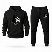 Men's Wofford Hoodie Joggers Set - Black digital placement mockup