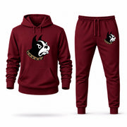 Men's Wofford Hoodie Joggers Set - Burgundy digital placement mockup