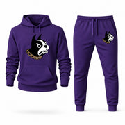 Men's Wofford Hoodie Joggers Set - Purple digital placement mockup