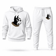 Men's Wofford Hoodie Joggers Set - White digital placement mockup