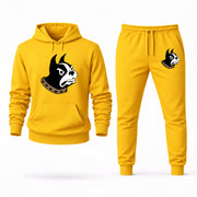 Men's Wofford Hoodie Joggers Set - Yellow digital placement mockup