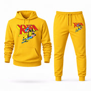 Men's Wolverine Hoodie Joggers Set - Yellow digital placement mockup