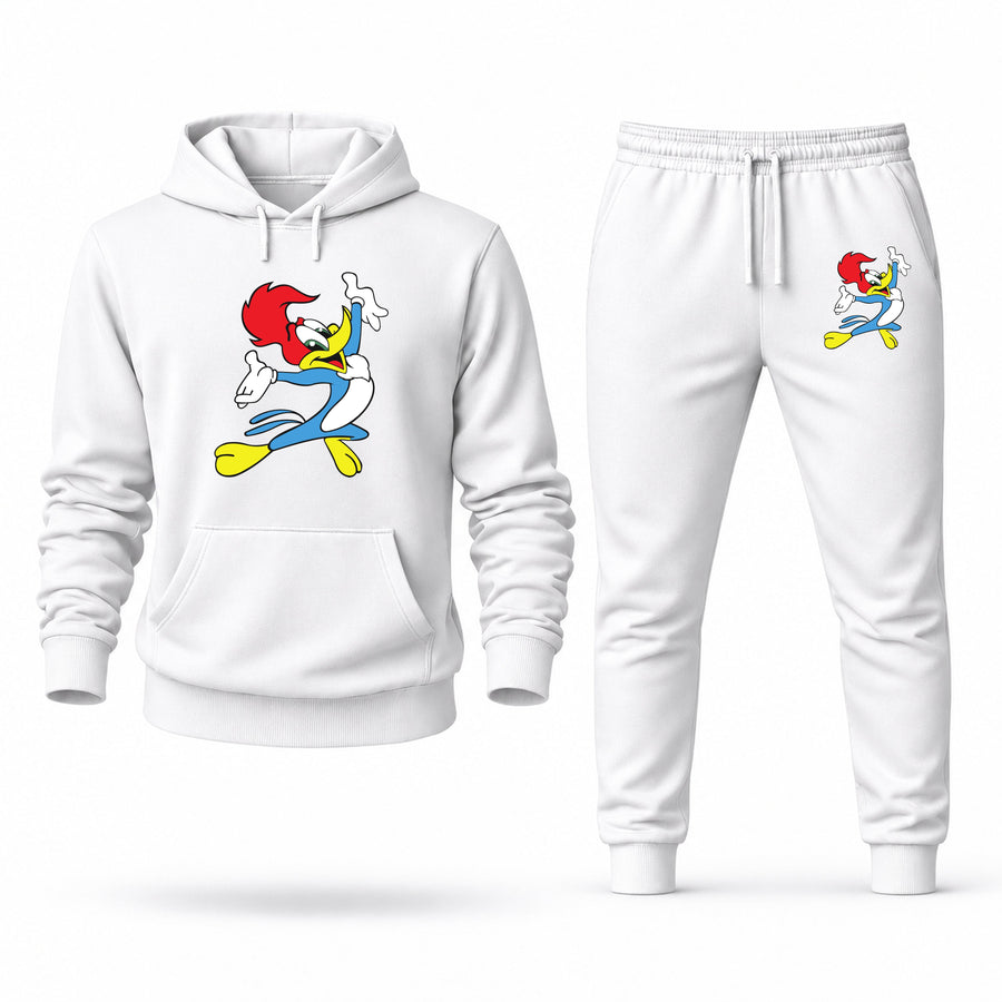 Men's Woody Woodpecker Hoodie Joggers Set