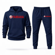 Men's Yamaha Motor Hoodie Joggers Set - Navy digital placement mockup
