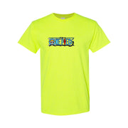 Men's One Piece Cotton T-Shirt - Safety Green