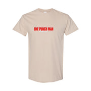 Men's One Punch Man Cotton T-Shirt - Tan
