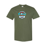 Men's PAW Patrol Cotton T-Shirt - Army Green
