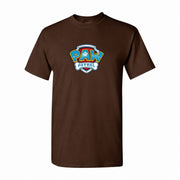 Men's PAW Patrol Cotton T-Shirt - Dark Brown