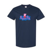 Men's Peppa Pig Cotton T-Shirt - Navy