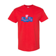 Men's Peppa Pig Cotton T-Shirt - Red