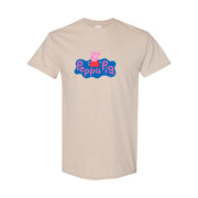 Men's Peppa Pig Cotton T-Shirt - Tan
