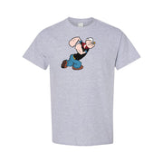 Men's Popeye Cotton T-Shirt - Grey