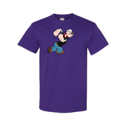 Men's Popeye Cotton T-Shirt - Purple